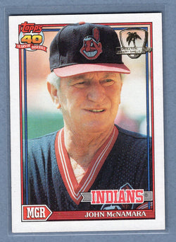 1991 Topps Desert Shield #549 John McNamara  NM  GO625