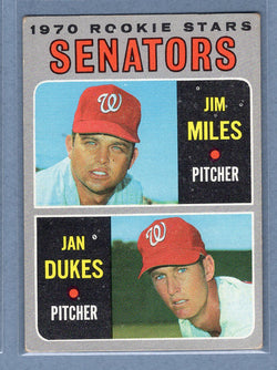1970 Topps #154 Senators Rookies (b) VG-EX  GO450