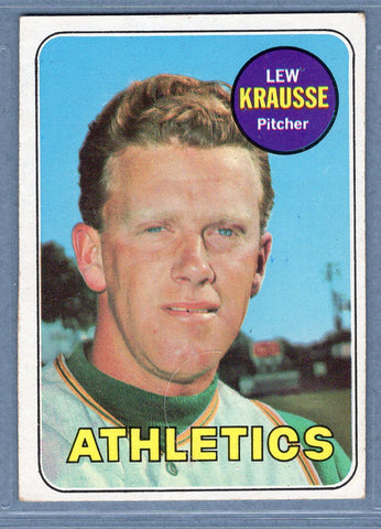 1969 Topps #23 Lew Krausse EX  GO661