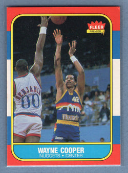 1986 Fleer #18 Wayne Cooper (2) EX-MT