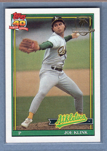 1991 Topps Desert Shield #553 Joe Klink  NM  GO625