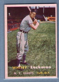 1957 Topps #232 Whitey Lockman EX-MT  GO87