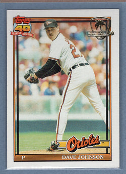 1991 Topps Desert Shield #163 Dave Johnson  NM  GO500