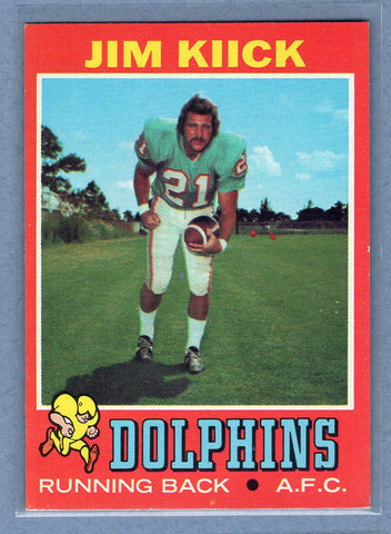 1971 Topps #186 Jim Kiick (R) EX-MT  GO248