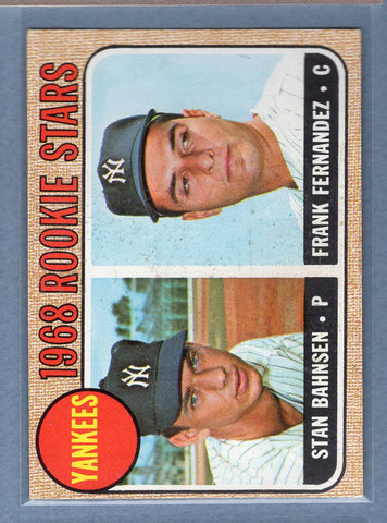 1968 Topps #214 Yankees Rookies (st)   VG  GO550