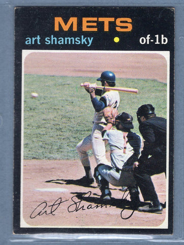 1971 Topps #445 Art Shamsky  EX  GO747
