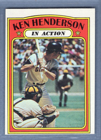 1972 Topps #444 Ken Henderson IA EX-MT   GO464