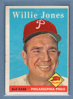 1958 Topps #181 Willie Jones (mk) G-VG  GO501