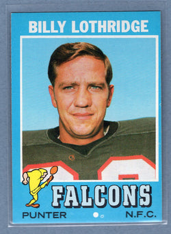 1971 Topps #29 Billy Lothridge (a) EX-MT  GO600