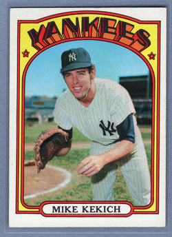 1972  Topps #138 Mike Kekich Ex-Nm