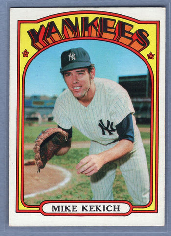 1972  Topps #138 Mike Kekich Ex-Nm