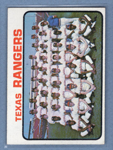 1973 Topps #7 Texas Rangers Team  EX-MT  GO443