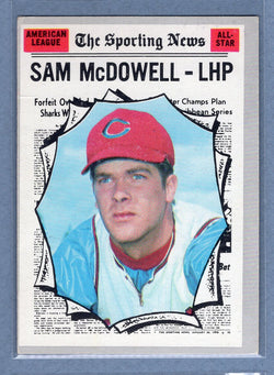 1970 Topps #469 Sam McDowell (All-Star)  EX  GO695