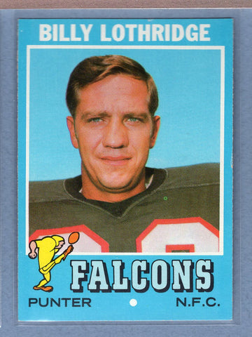 1971 Topps #29 Billy Lothridge (d) EX-MT  GO600