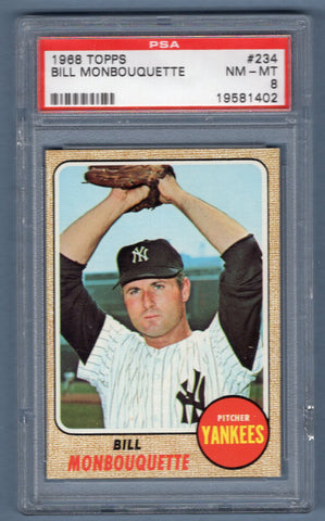 1968 Topps #234 Bill Monbouquette (19581402) PSA 8