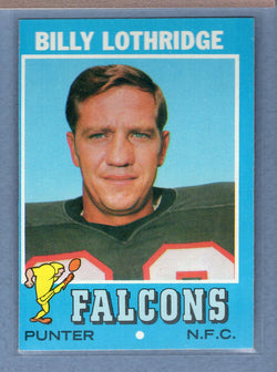 1971 Topps #29 Billy Lothridge (e) EX  GO600