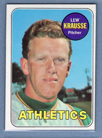 1969 Topps #23 Lew Krausse (d) EX-MT  GOWABB