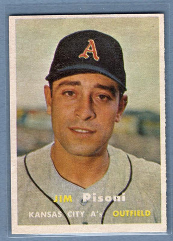 1957 Topps #402 Jim Pisoni(2) VG-EX  GO295