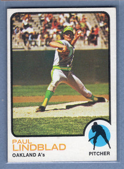 1973 Topps #406 Paul Lindblad  EX  GO501