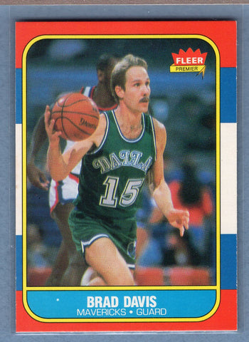1986 Fleer #22 Brad Davis (3) EX-MT