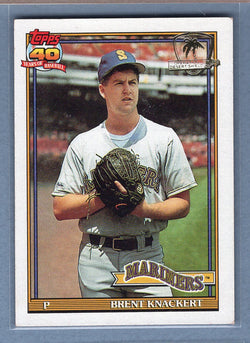 1991 Topps Desert Shield #563 Brent Knackert  NM  GO625