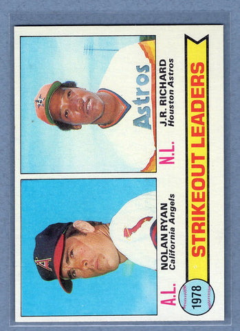 1979 Topps #6 Strikeout Leaders (Ryan, Richard)   NM