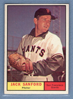 1961 Topps #258 Jack Sanford EX   GO195