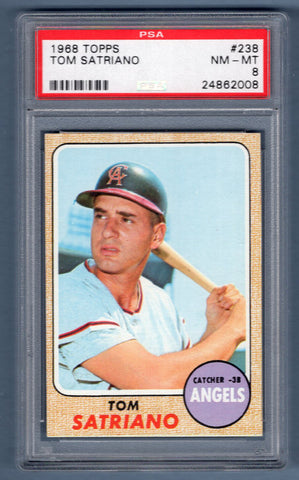 1968 Topps #238 Tom Satriano (24862008) PSA 8