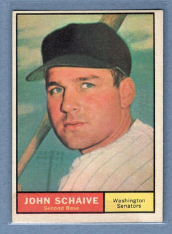 1961 Topps #259 John Schaive EX   GO195
