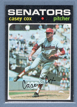 1971 Topps #82 Casey Cox  (a) VG  GO550