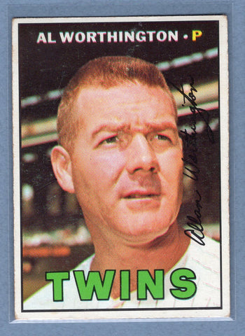 1967 Topps #399 Al Worthington EX  GO368