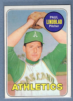 1969 Topps 449 Paul Lindblad VG-EX SET BREAK