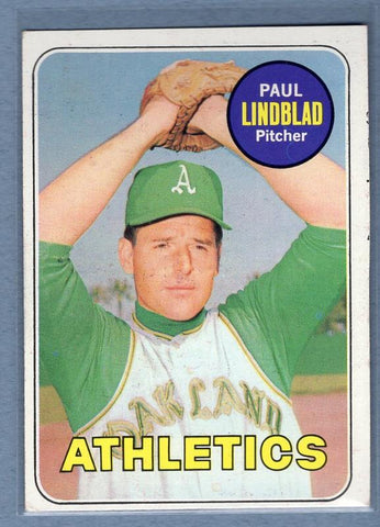 1969 Topps 449 Paul Lindblad VG-EX SET BREAK