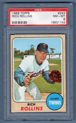 1968 Topps #243 Rich Rollins (18831142) PSA 8