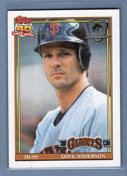 1991 Topps Desert Shield #572 Dave Anderson  NM  GO625