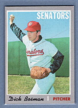 1970 Topps #175 Dick Bosman  VG  GO450