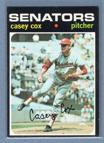 1971 Topps #82 Casey Cox  (b) EX-MT  GO550
