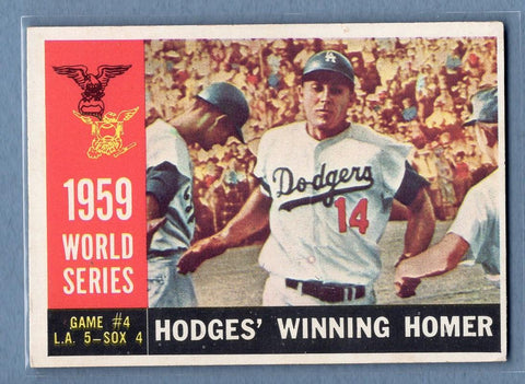 1960 Topps #388 World Series Game 4 (Hodges) EX   GO550