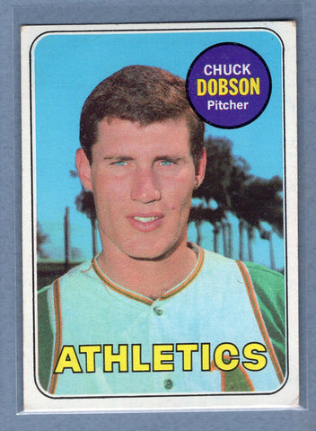 1969 Topps #397 Chuck Dobson  EX  GO602