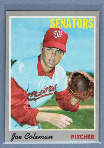 1970 Topps #127 Joe Coleman  EX-MT  GO680