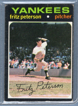1971 Topps #460 Fritz Peterson  EX  SB1