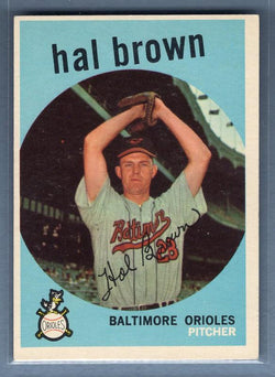 1959 Topps #487 Hal Brown VG-EX    Set Break A