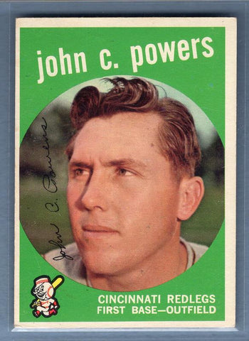1959 Topps #489 John C. Powers VG-EX    Set Break A