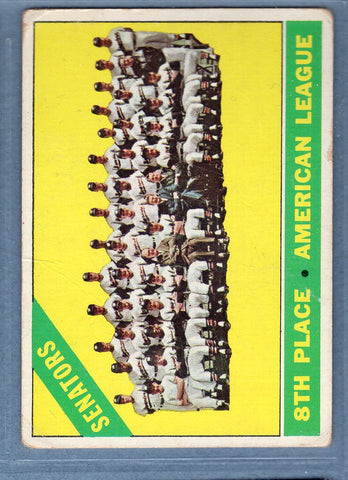 1966 Topps #194 Senators Team G-VG  GO368