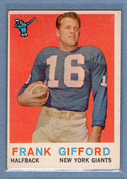 1959 Topps #20 Frank Gifford (HOF) EX  GO159