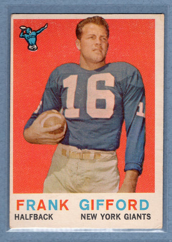 1959 Topps #20 Frank Gifford (HOF) EX  GO159