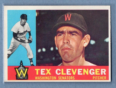 1960 Topps #392 Tex Clevenger(a) EX   GO550