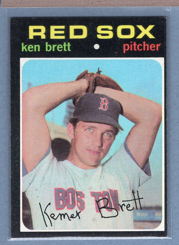 1971 Topps #89 Ken Brett  (a) EX  GO550