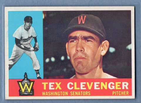 1960 Topps #392 Tex Clevenger(b) EX   GO550