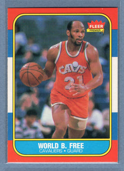 1986 Fleer #35 World. B. Free (1) NM